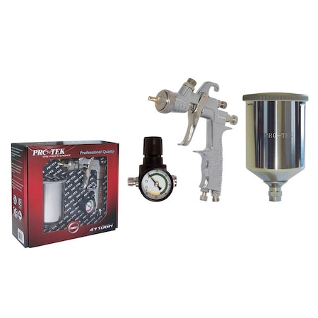 Pro-Tek Spray Equipment GRAVITY SPRAY GUN HVLP 1.3MM/ WITH 8860 ALUMINUM CUP 4110GH-1.3